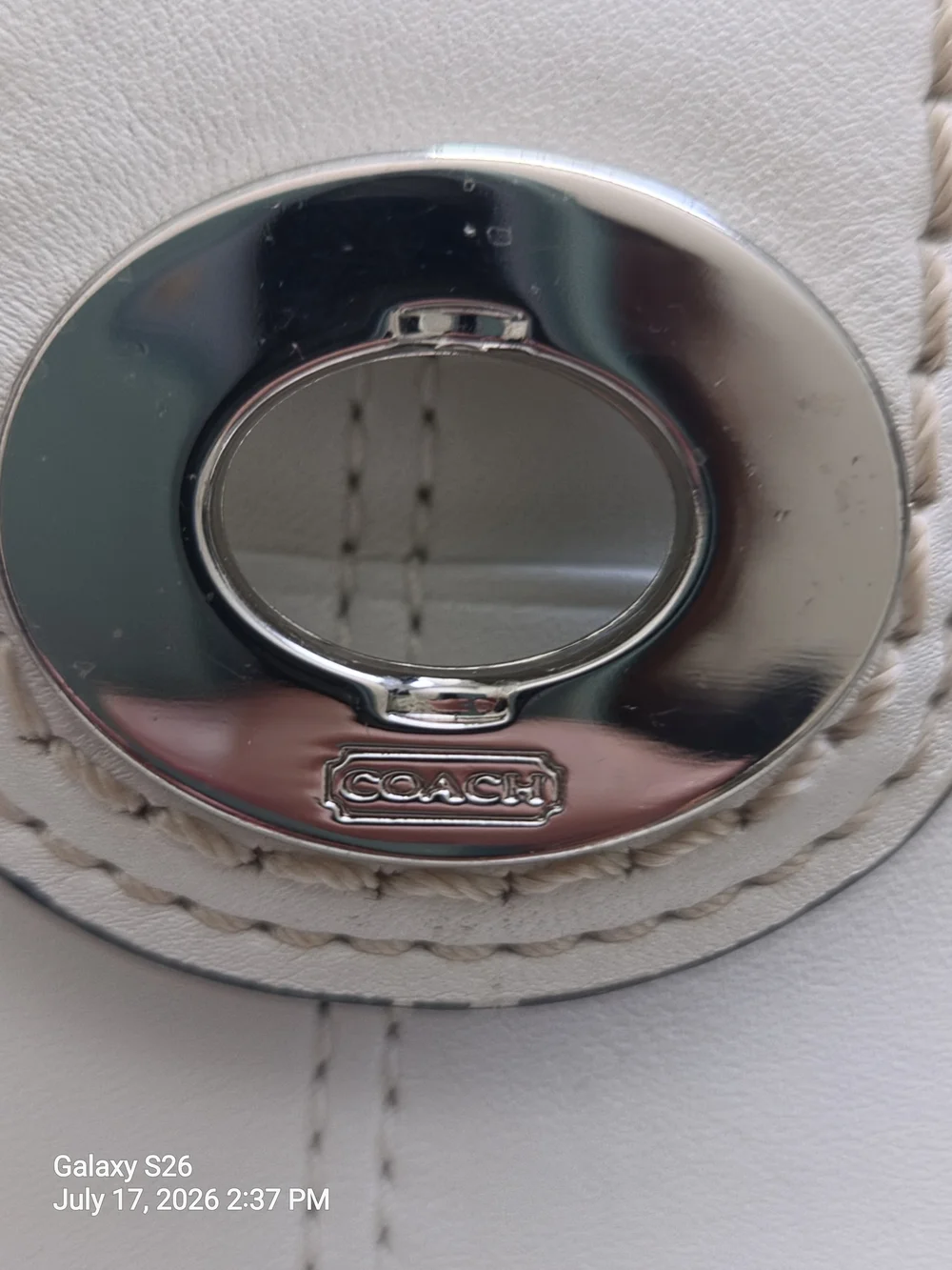 Coach White Leather 